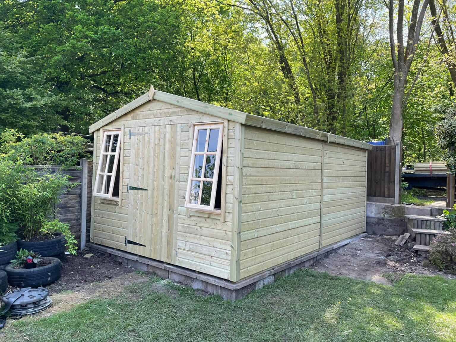 X Georgian Apex Shed Midlands Sheds Summer Houses