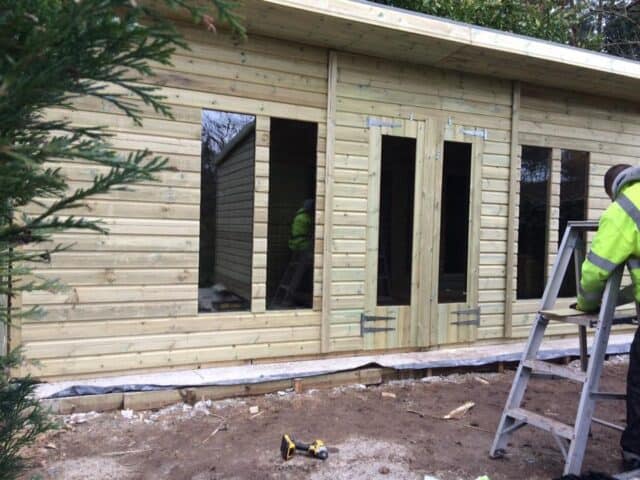 20X10Ft 19Mm Pent Ultimate Tanalised Summerhouse 2Ft Overhang