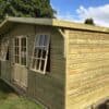 16x10ft Georgian Reverse Summerhouse With 2ft Canopy