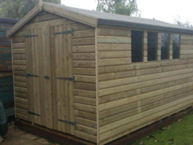 10X8Ft 19Mm Ultimate Tanalised Apex Shed
