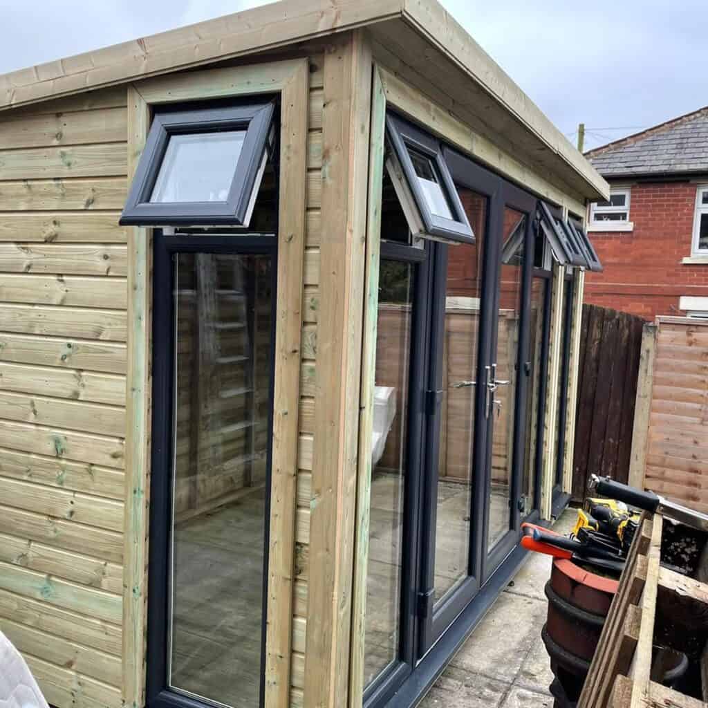 12x8 UPVC Summerhouse - Midlands Sheds & Summer Houses