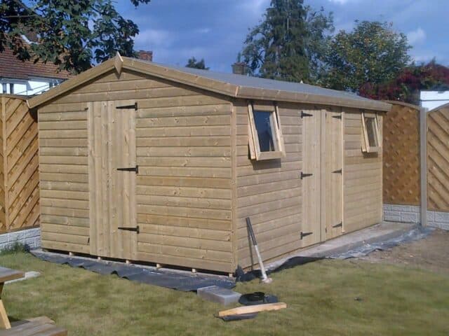 20X10Ft Wooden Garden Shed
