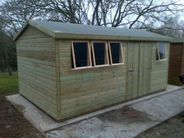 20 X 10Ft Wooden Garden Shed
