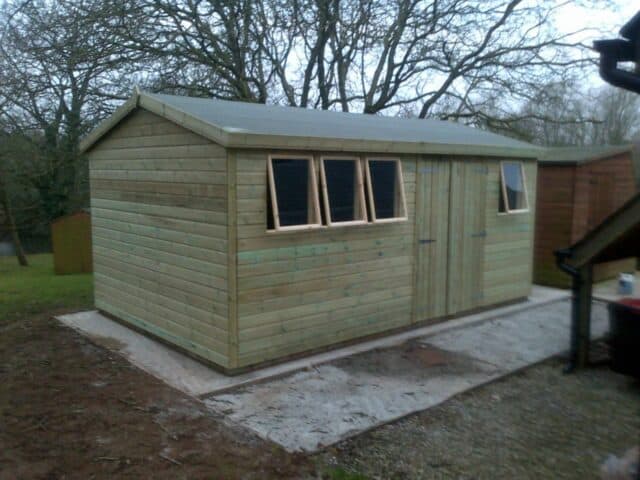 20 X 10Ft Wooden Garden Shed