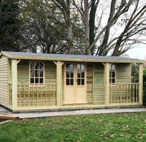 20X10Ft Summerhouse With Porch Area