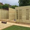 30 x 10 Pent Summerhouse Combi Shed with Log Store