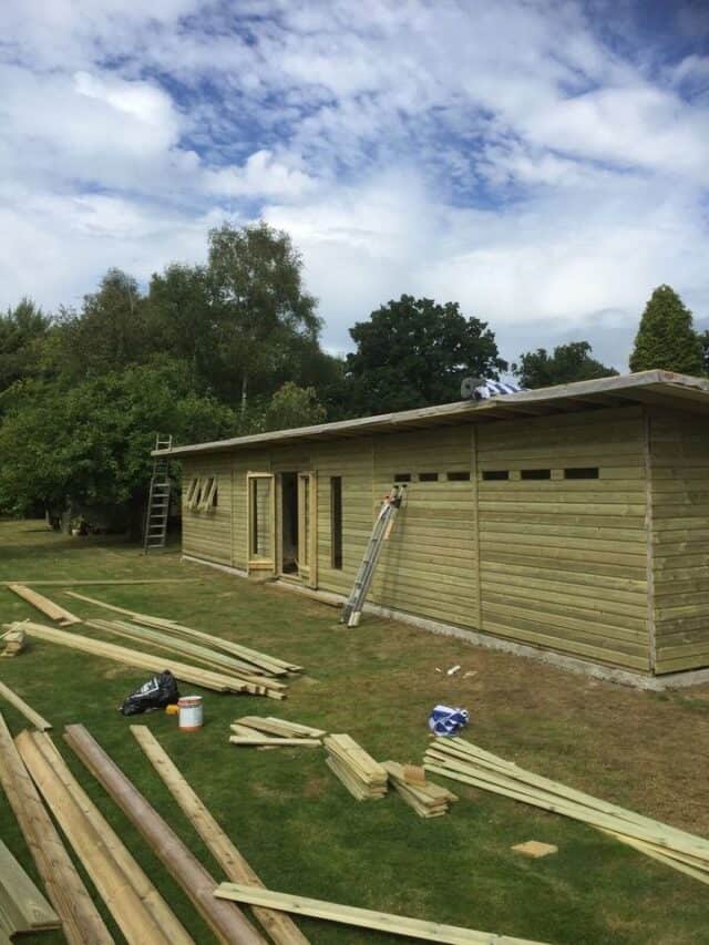 48 X 10 Large Wooden Garden Timber Shed