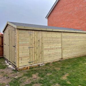 20x10ft Ultimate Timber Apex Shed - Large Wooden Sheds