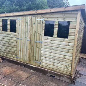 12 x 10 Pent shed