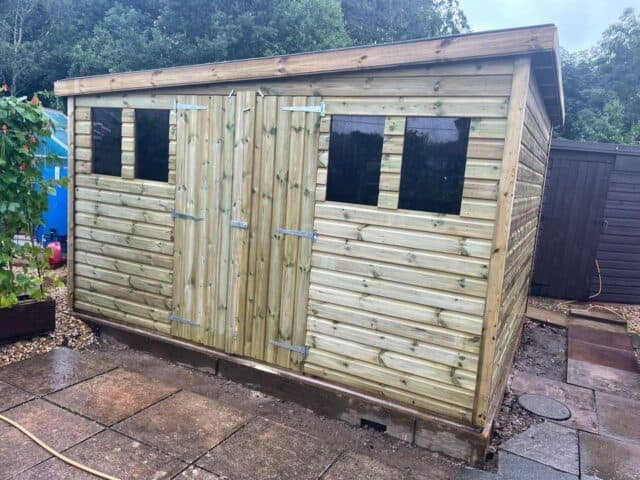 12 X 10 Pent Shed
