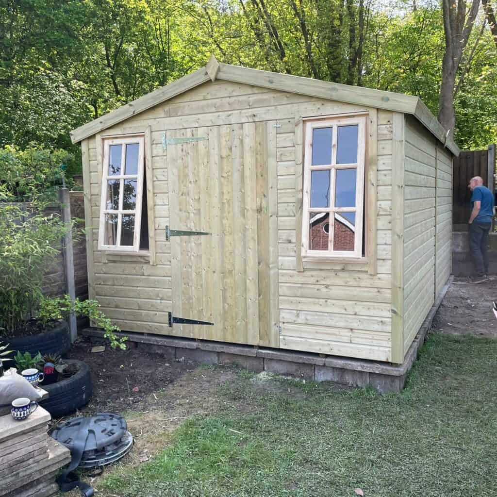 Quality Garden Sheds for Homes in Stourbridge 10 x 16 Georgian Apex Shed