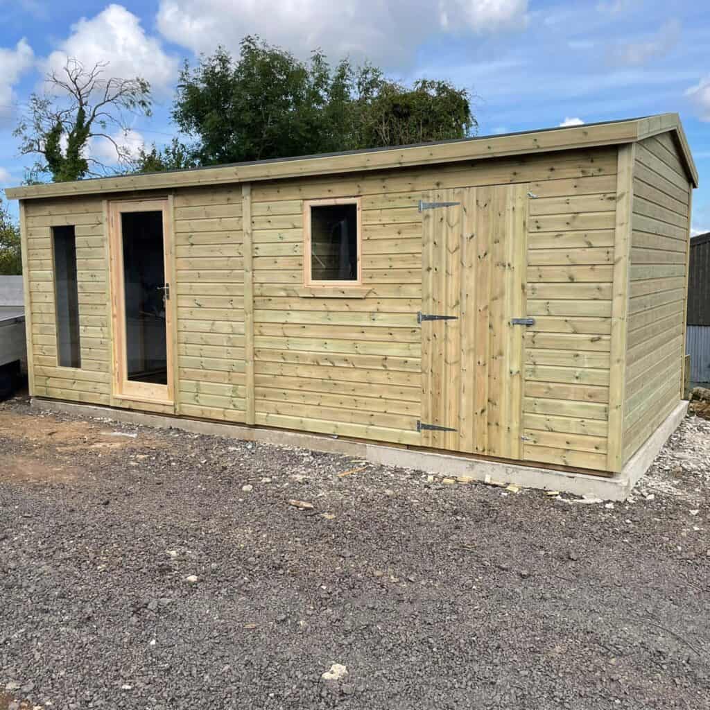 20 X 10 Heavy Duty Apex Combi - Apex Shed