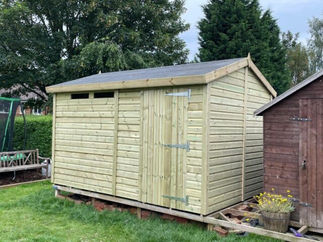 12 X 8 Heavy Duty Apex Timber Shed