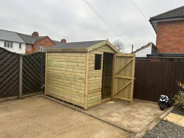 8 X 6 Ultimate Tantalised Apex Shed