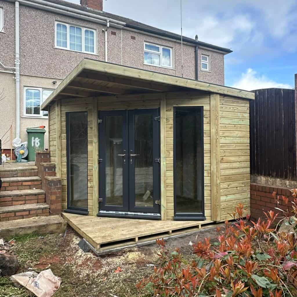 10 x 10 Corner UPVC Summerhouse